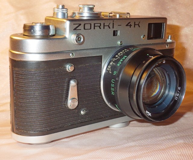 フィルムカメラ ゾルキー4 ジュピター 8つき Zorki 4 Russian Rangefinder Camera + Jupiter-8 50mm f2 Lens