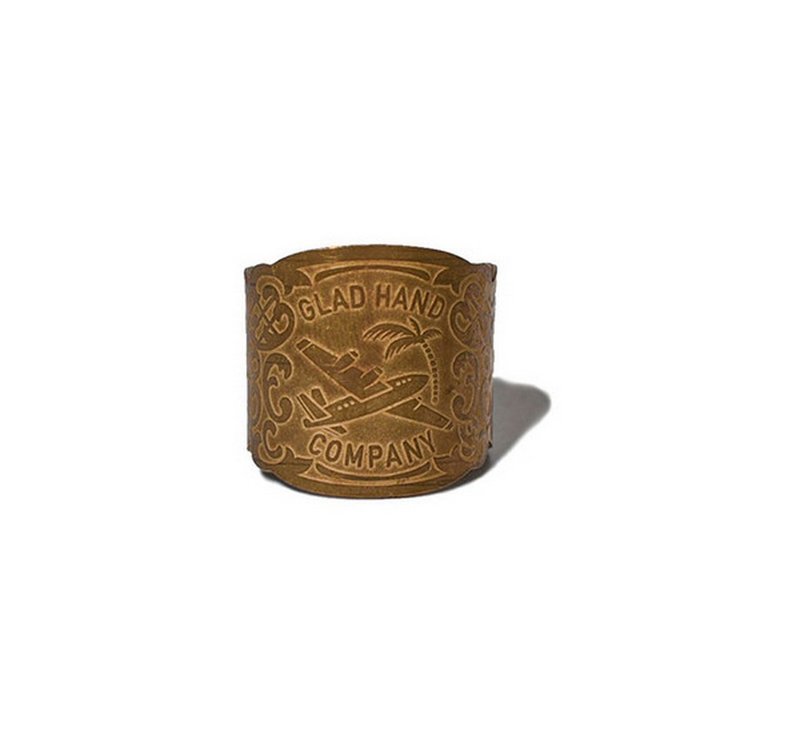 Glad Hand Cuban Holiday Brass Cigar Tag Ring Bronze Ring/Scarf Ring - Other - Other Materials Multicolor