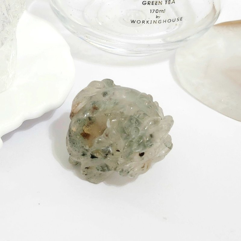 四季幽靈龍龜/助事業/學業/健康/財富之水晶 - 裝飾/擺設  - 水晶 綠色