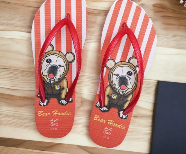 Bulldog best sale flip flops