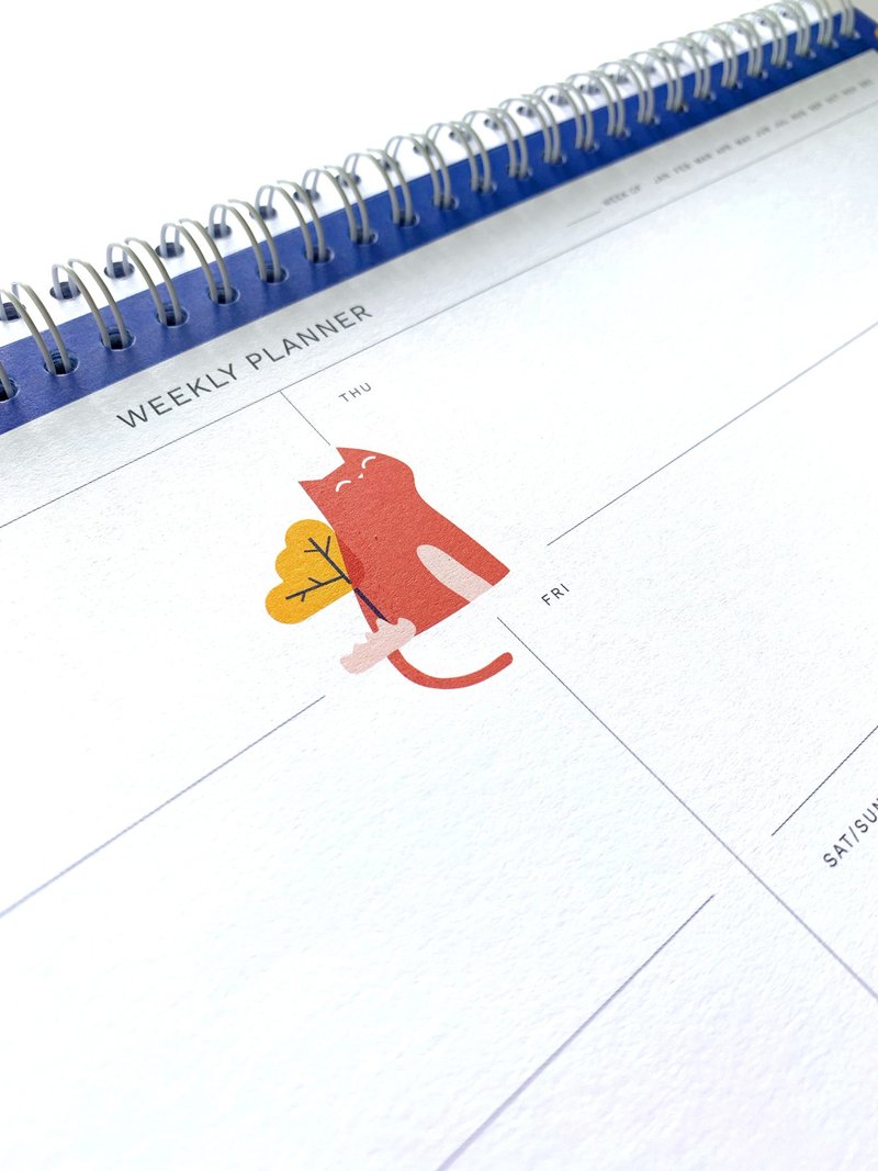 City Cat weekly planner - 筆記本/手帳 - 紙 