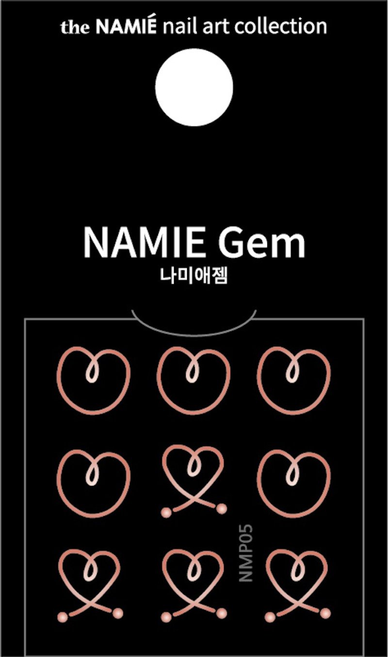 【專業用】NAMIE Gem 美甲裝飾藝術貼紙 Normal Metallic 05 - 指甲油/指甲貼 - 紙 金色