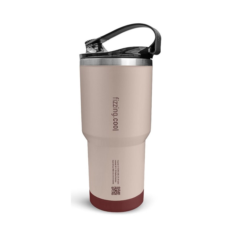 【Flipping Cup】pink crossover cup does not contain BPA (bisphenol A) 316 stainless steel - แก้วมัค/แก้วกาแฟ - สแตนเลส สึชมพู