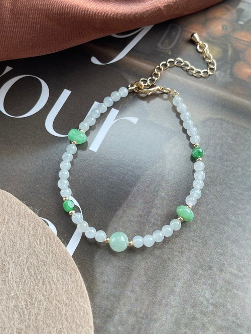 璞翠 PU CUI JEWELRY 天然緬甸A貨翡翠設計手鍊