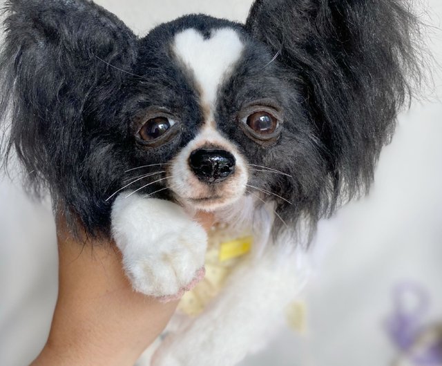 口が開くパピヨンのぬいぐるみ 口が開くパピヨンのぬいぐるみ 【公式通販】