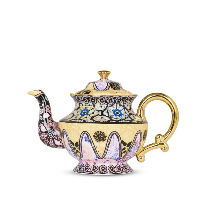 【T2 tea】華麗復古系列_茶壺 (金色) - 茶壺/茶杯/茶具 - 瓷 