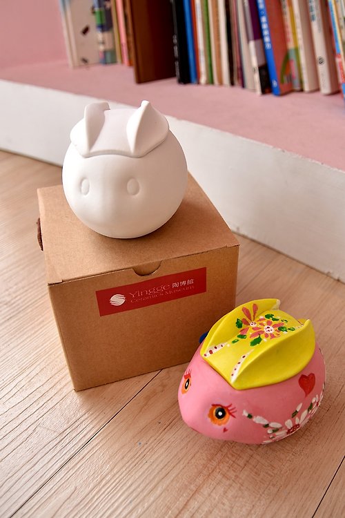 鶯歌陶瓷博物館 DIY手作-小兔子收納罐39999-0000054