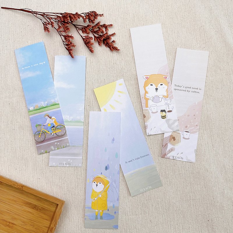 Daily Moments Bookmark 3 comes with three patterns, one each - ที่คั่นหนังสือ - กระดาษ 