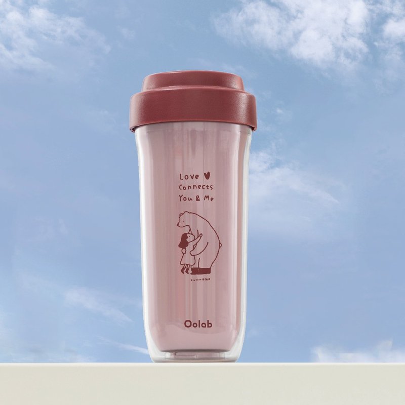 美好森活系列 可拆雙層布丁杯720ML【 相親相愛款-赤酒紅】 - 水瓶/水壺 - 塑膠 