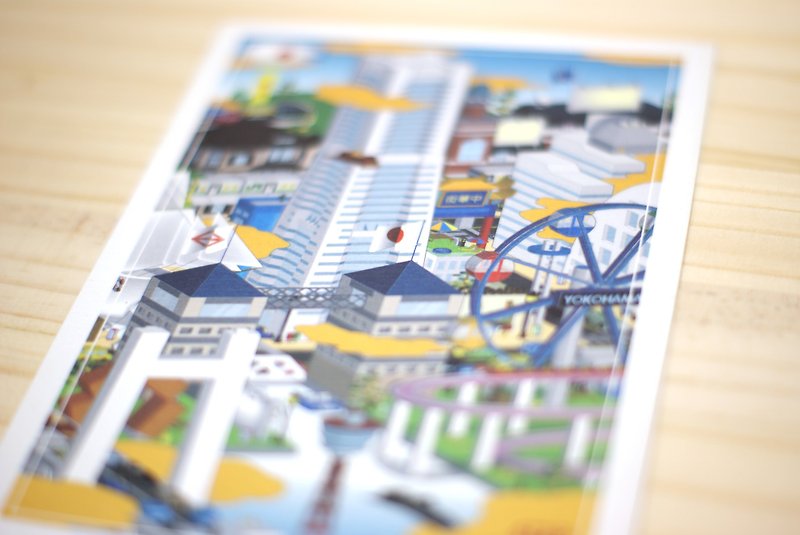 【ロンリープラネット2.0]ポストカード - アースシティ - 横浜市（印刷製品のうち2008） - カード・はがき - 紙 多色