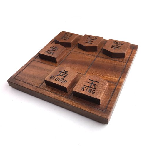 Wood & Leather Goods LIFE Japanese Chess SHOGI 9Block