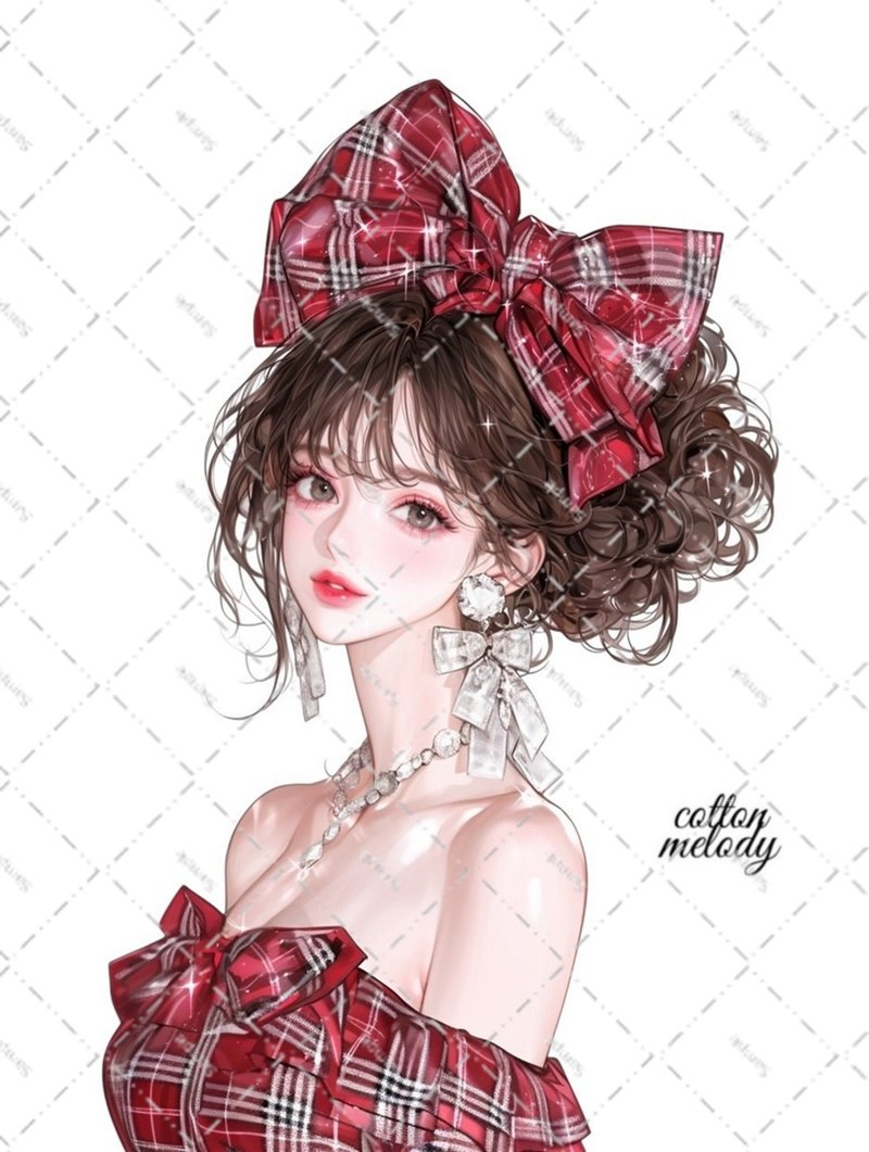 original sticker no.5787 人物ステッカー オリジナルステッカー 人物ステッカー 女の子ステッカー オリジナル人物ステッカー - 貼紙 - 紙 