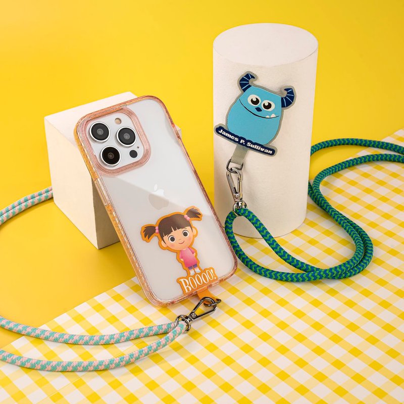Disney迪士尼彼思 Boo布 怪獸公司手機掛繩連夾片配6mm/10mm背帶 - 手機配件 - 尼龍 多色