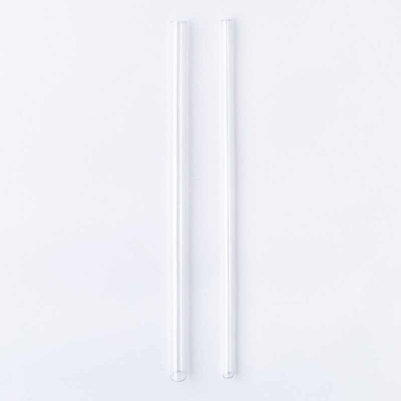 Ecozen Transparent Slanted (Slim) Straw (24cm) - หลอดดูดน้ำ - วัสดุอื่นๆ 