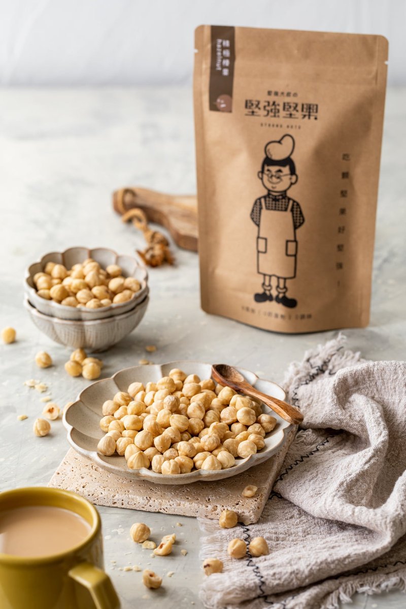 【堅強大叔的堅強堅果】香氣第一堅果之王原味榛果270g - 堅果 - 其他材質 