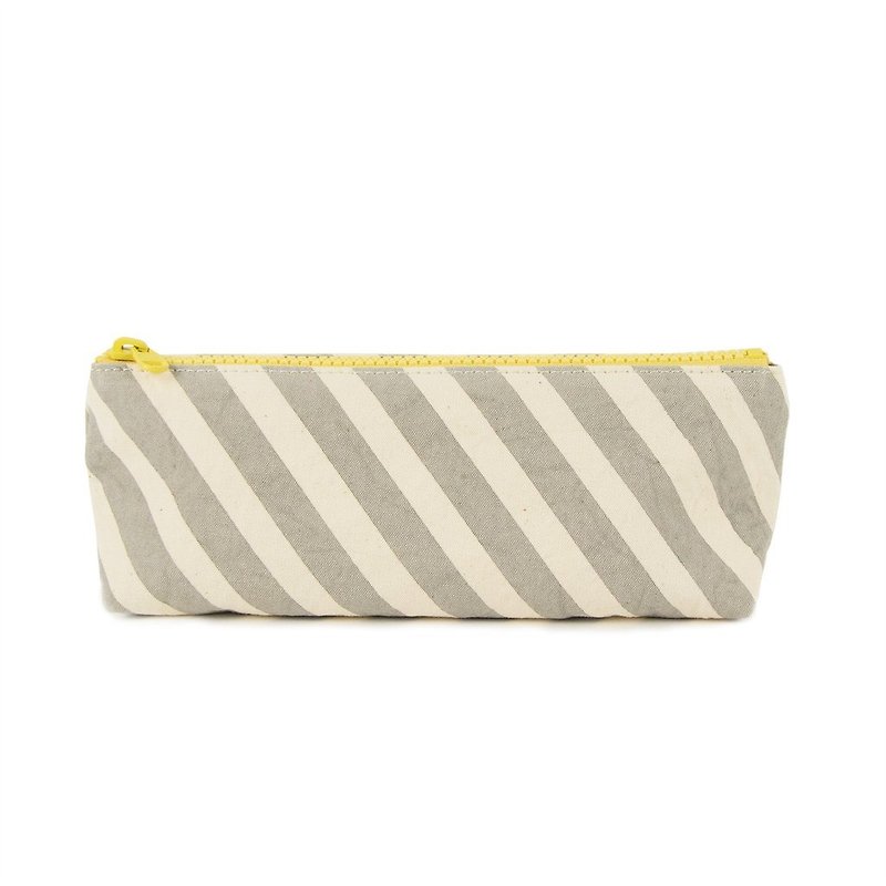 Canada Fluf Organic Cotton 【Pencil Bag/Life Tool Bag】--Gray Zebra - Toiletry Bags & Pouches - Cotton & Hemp Multicolor