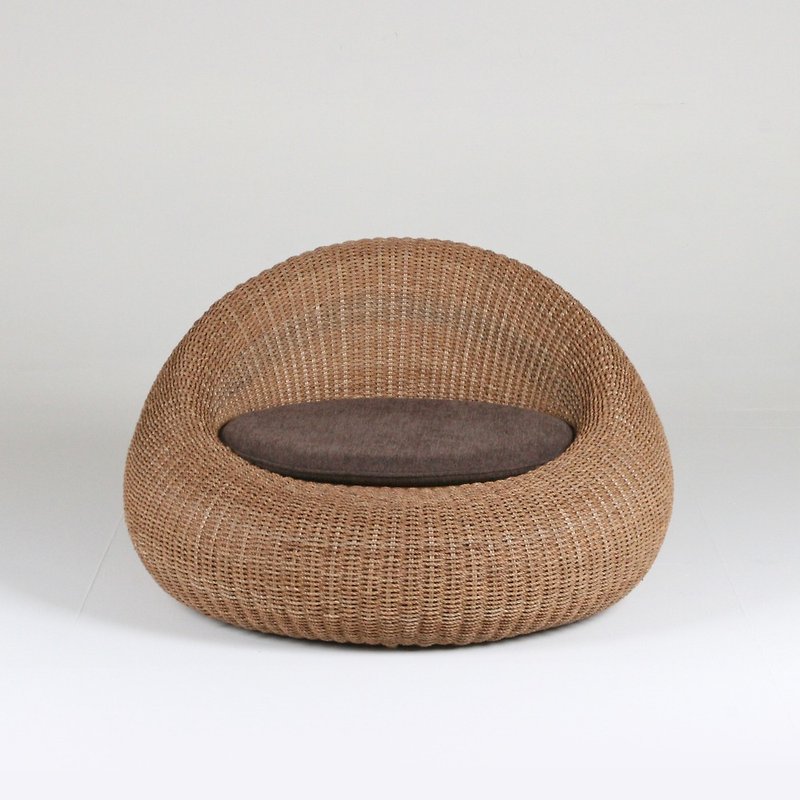 Rattan Chair Sofa-Natural Color-Mochi Indoor Chair/Indoor Seagrass Sofa - Chairs & Sofas - Other Materials 