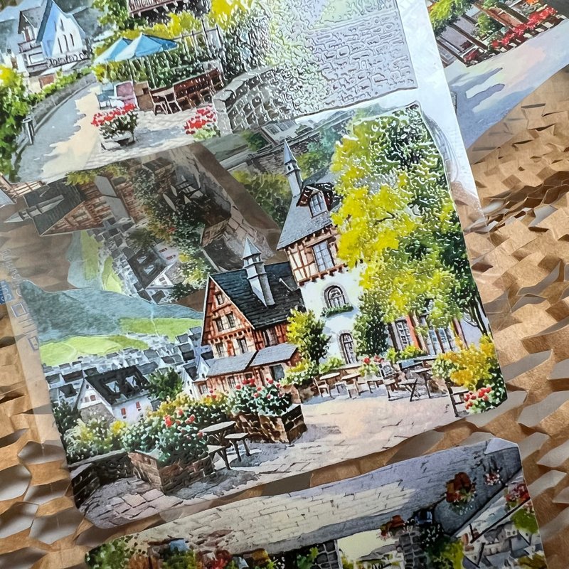 390_品川日_鄉村小鎮Rural Town - 紙膠帶/和紙/PET - 塑膠 多色