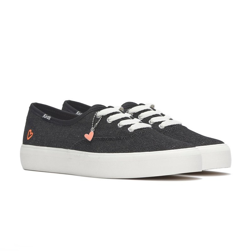 KEDS CHAMPION GN WASHED 經典水洗丹寧愛心鞋 WF68352 - 女休閒鞋/帆布鞋 - 真皮 