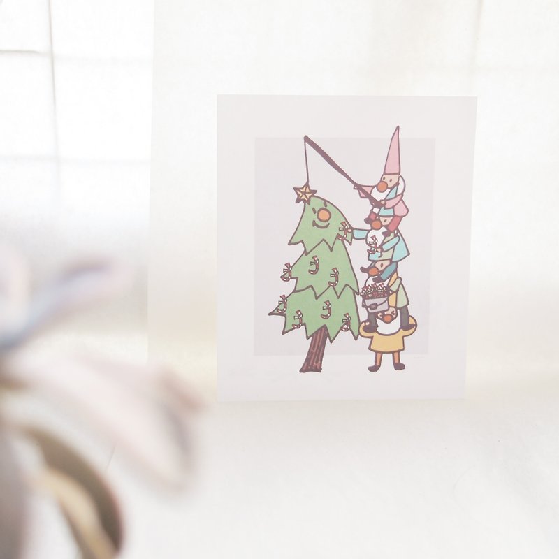 Stack High-Christmas Card - Cards & Postcards - Paper White