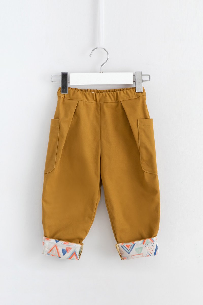 Rainbow Tapered Pleated Trousers - Pants - Cotton & Hemp 