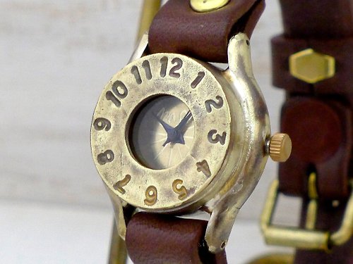 手作り時計 渡辺工房 Hand Craft Watch "Watanabe-KOBO" 手作り腕時計 BIWA Lady's 22mm Brass(真鍮) (235)