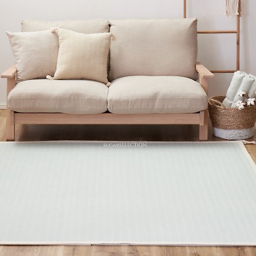 微糖花植間 日式簡約地毯-100%棉/2色/地墊/軟裝/居家擺飾/女友禮物