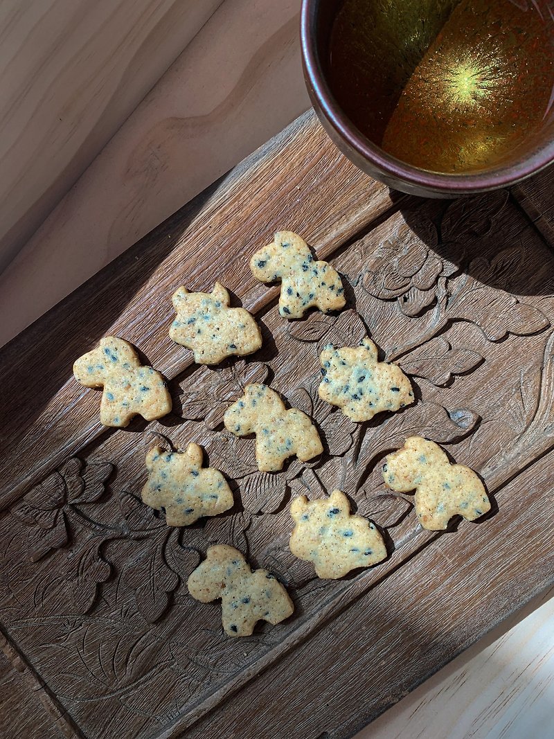 Niu Ma Biscuits-Black Sesame - Handmade Cookies - Other Materials 