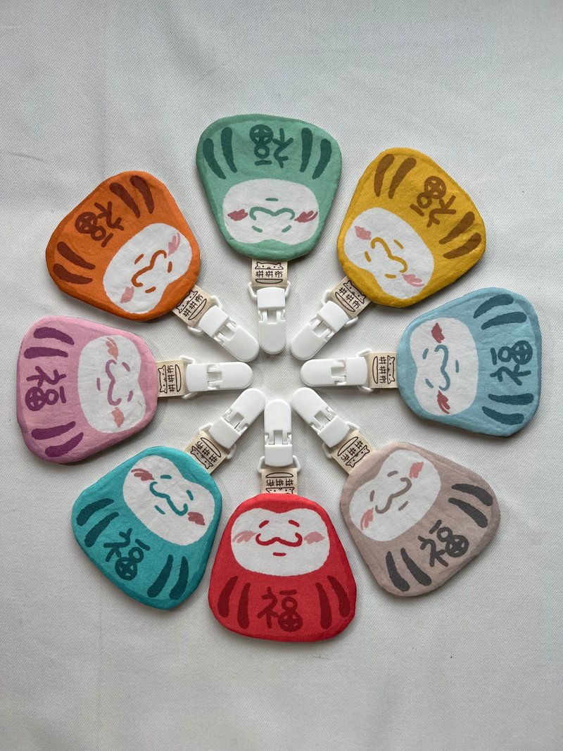 拼拼布。手作 - 馬卡龍色系不倒翁平安福袋 - 平安符袋 - 棉．麻 多色