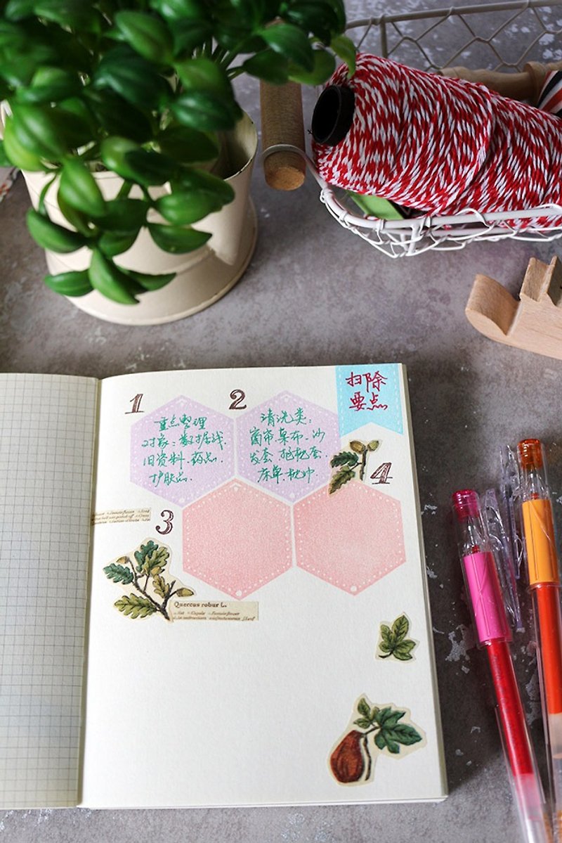Apu manual chapter super practical hexagonal honeycomb stamp frame, to-do list combination hand account stamp - ตราปั๊ม/สแตมป์/หมึก - ยาง สีเงิน