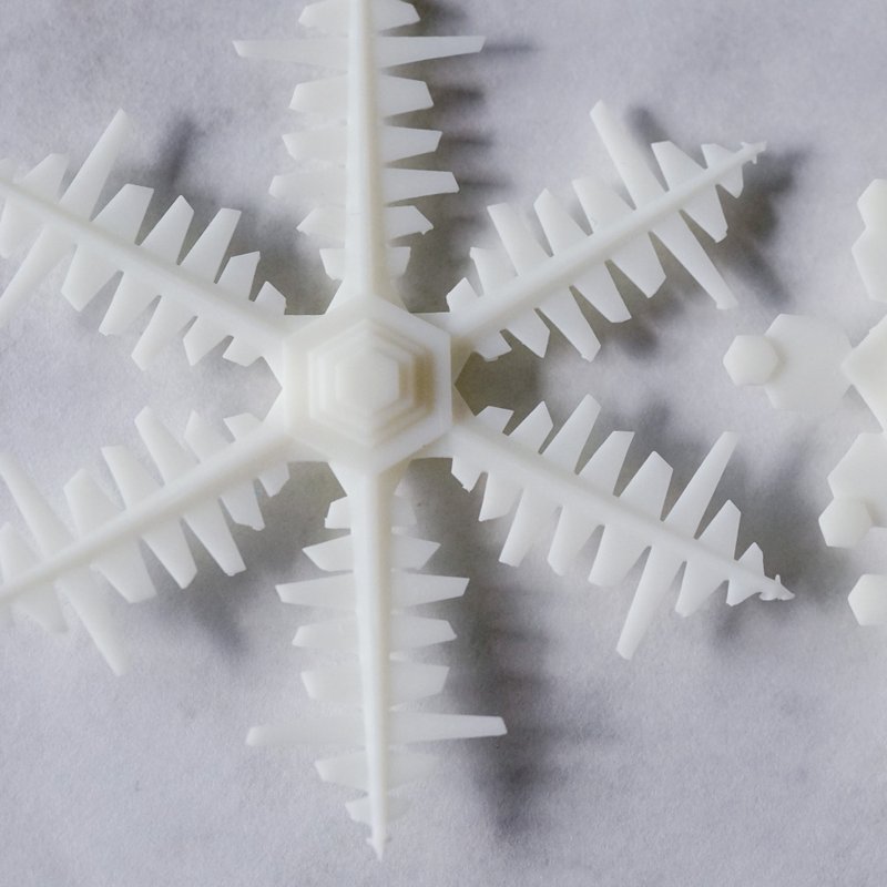 雪の結晶のオーナメント A - 擺飾/家飾品 - 樹脂 白色