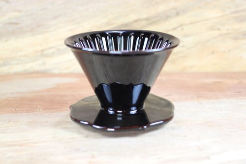 自然釉文創工作室 【母親節禮物】50度角濾杯 自然釉咖啡濾杯 鵲黑 鶯歌燒