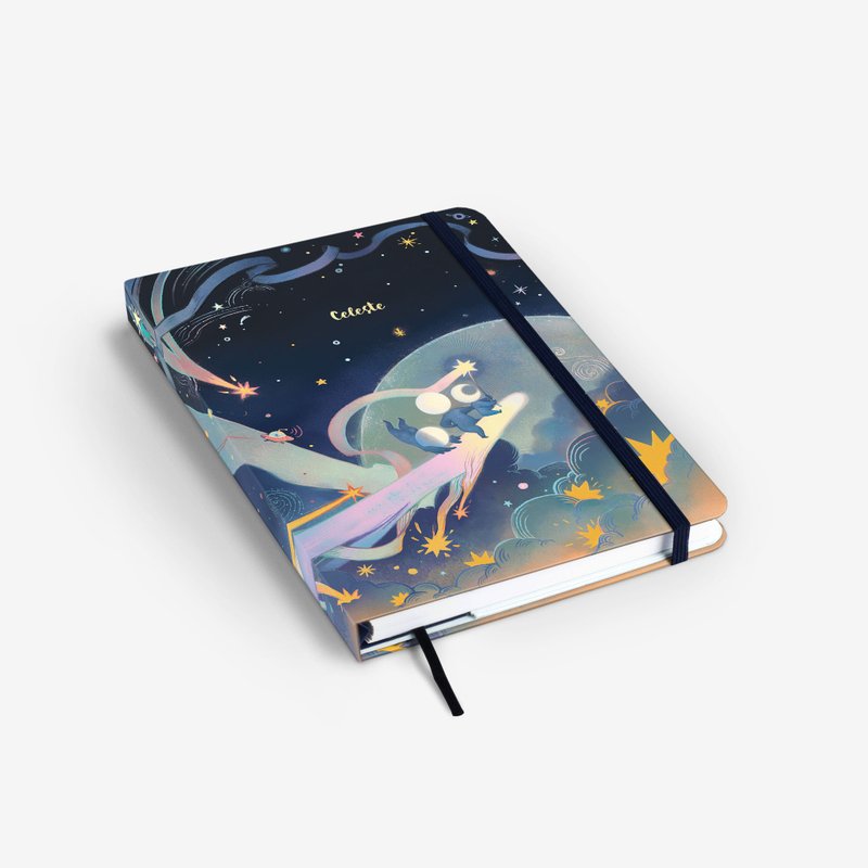 Cosmic Adventure Sketchbook - สมุดบันทึก/สมุดปฏิทิน - กระดาษ สีน้ำเงิน