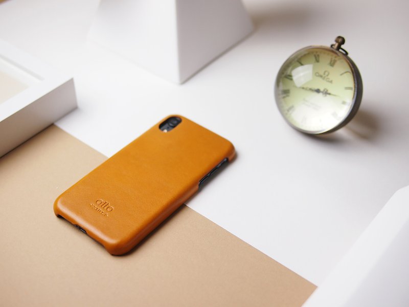 Alto iPhone XR Original Leather Case – Caramel - Phone Cases - Genuine Leather Orange
