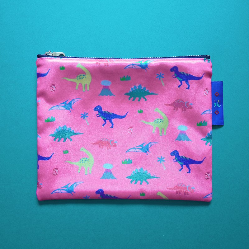 Pink Paradise Zipper Storage Bag - กระเป๋าเครื่องสำอาง - เส้นใยสังเคราะห์ 
