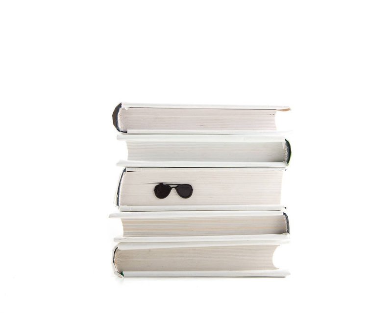 Metal Bookmark Police glasses // Cool present for book lover // Free shipping - 書籤 - 其他金屬 