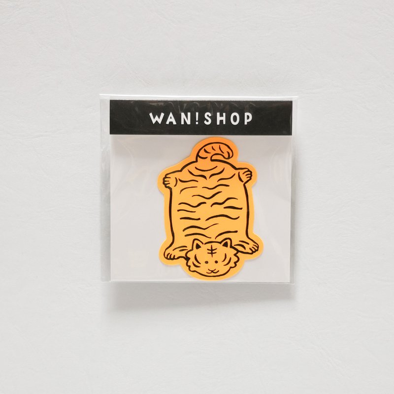 [Sticker] Tiger illustration [sticker] - สติกเกอร์ - กระดาษ สีส้ม