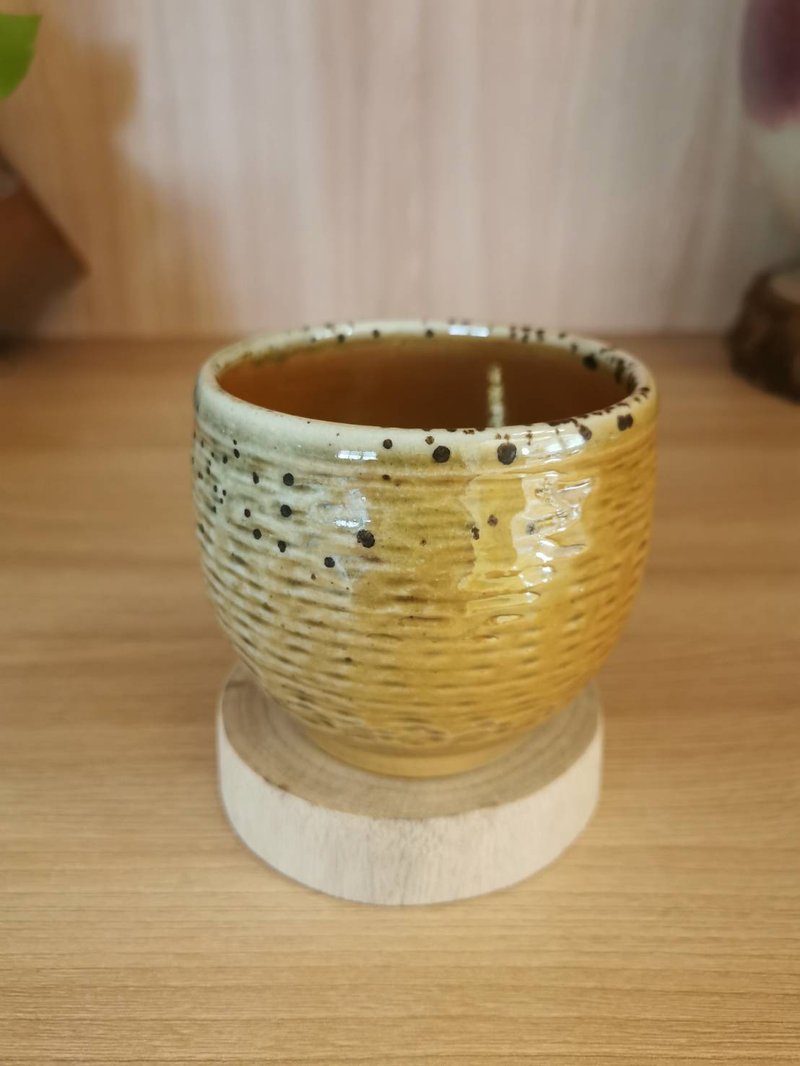 Firewood burning natural falling ash firewood beaker - ถ้วย - ดินเผา 