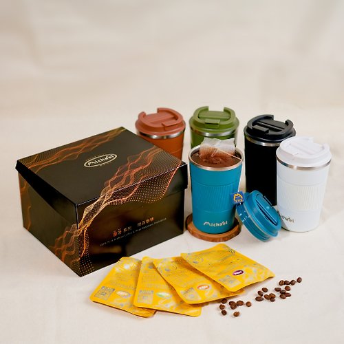 米家樂 醇浸系列浸泡咖啡(40入/盒)+咖咔杯*1【菌活きん かつ|益生菌咖啡