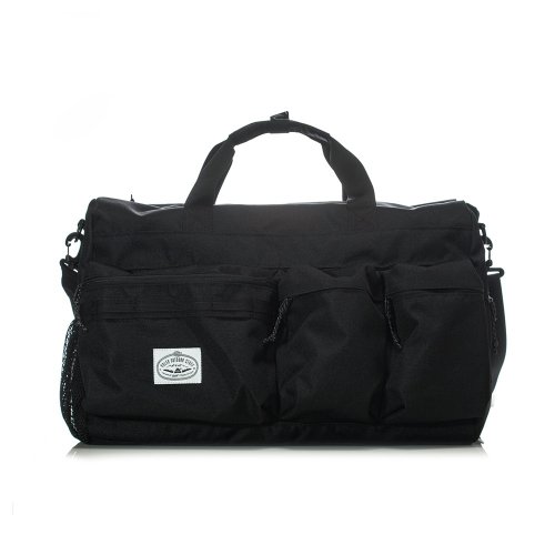POLER 臺灣總代理 POLER BOSTON TRAVEL BAG 波士頓旅行袋/行李箱掛包/附背帶 /黑