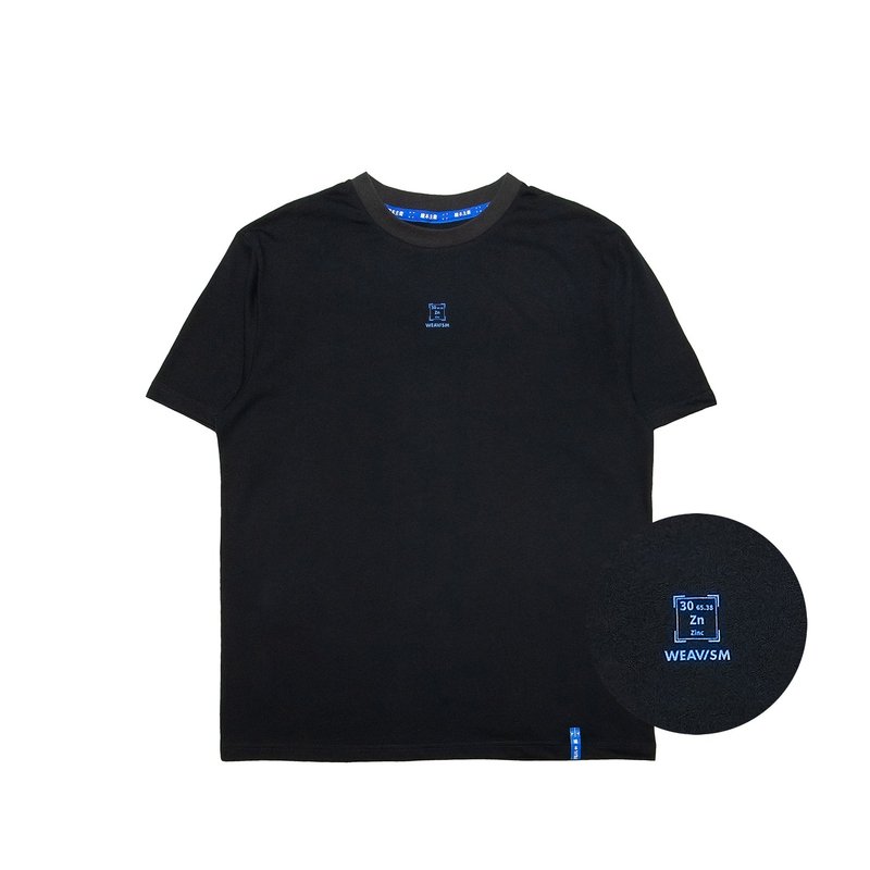 CORE zinc ion organic cotton Tee-black - เสื้อยืดผู้ชาย - วัสดุอื่นๆ สีดำ