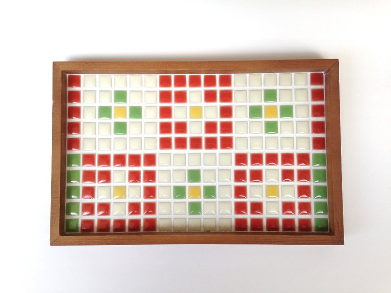 Mosaic tile tray - Small Plates & Saucers - Pottery Multicolor