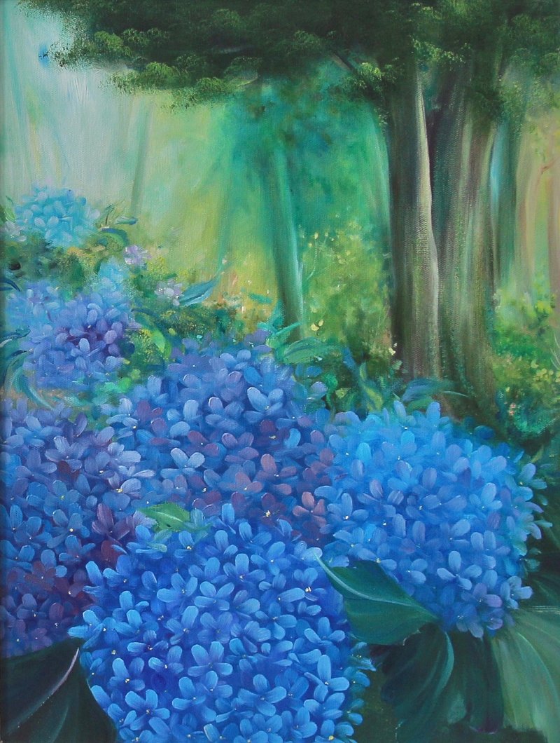 [Huang Yongfang] The Poetic Right of Hydrangea - Posters - Pigment 