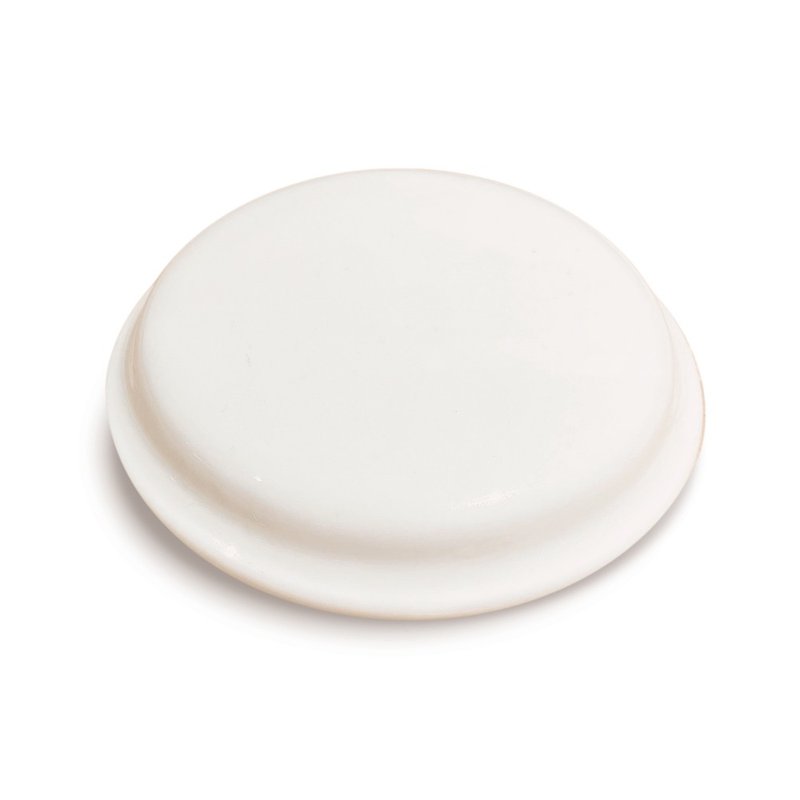 兩件組 小禮帽不染塵白瓷杯蓋 -P+L傳統款(台灣製可微波烤箱) - 其他 - 瓷 白色