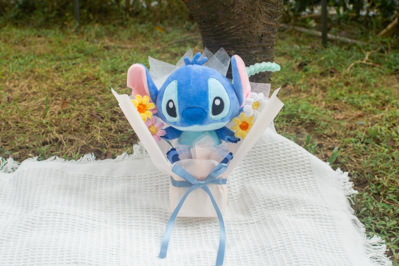 聖誕禮物首選 客製化代挑娃娃手工毛根花束 情人節 生日花束 - 乾燥花/永生花 - 聚酯纖維 