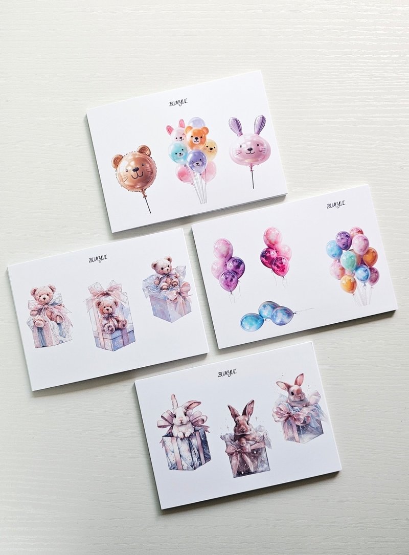 amusement park gift Sticker Pack - 便條紙/便利貼 - 紙 多色