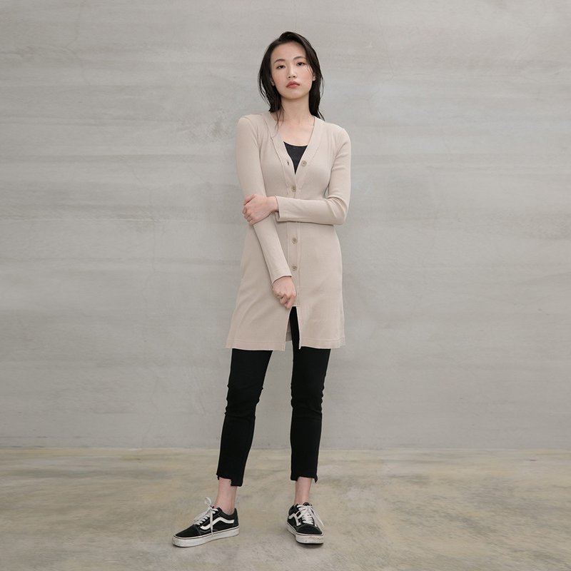 瀟灑輕狂扭羅紋罩衫 A Reckless Soul Rib Cardigan - 女大衣/外套 - 棉．麻 多色