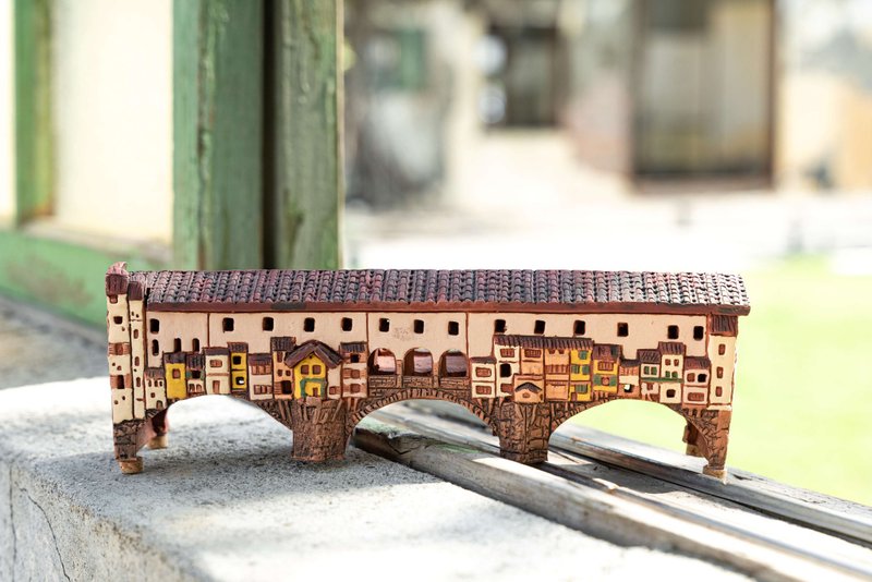 佛羅倫斯老橋 高7cm - 擺飾/家飾品 - 陶 