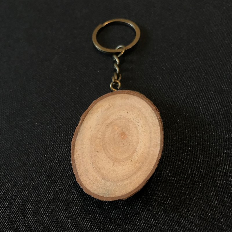 Camphor Wood KeyRing A - Keychains - Wood Khaki