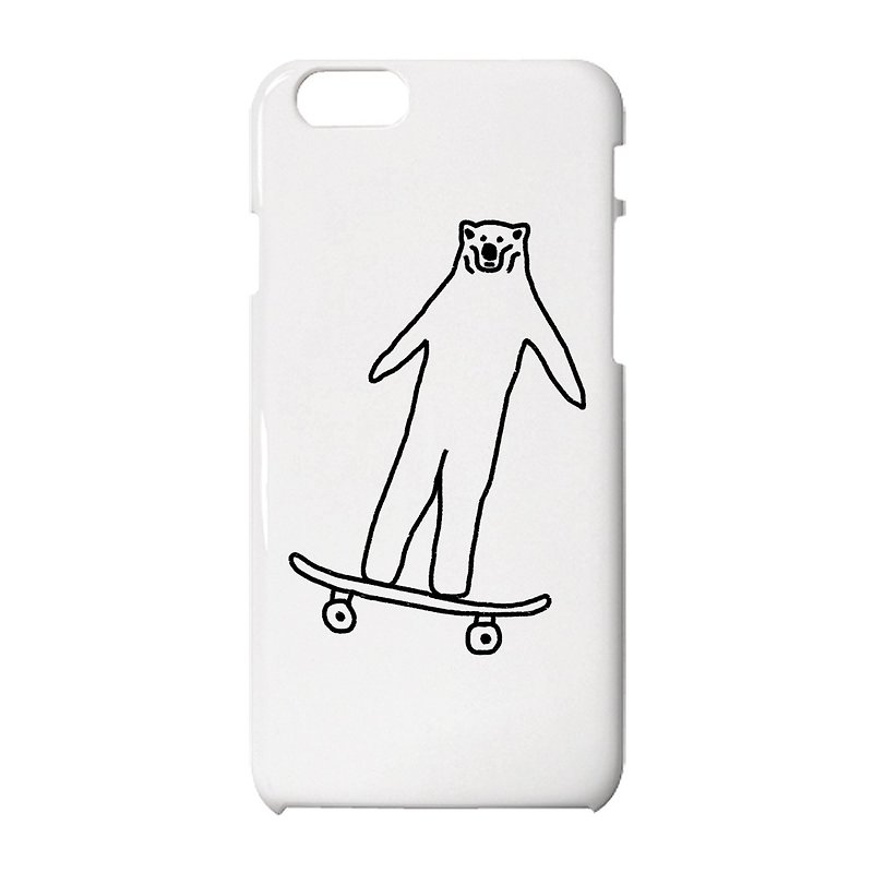 Skate Bear #3 iPhone case - เคส/ซองมือถือ - พลาสติก ขาว